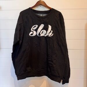 SBK Streetwear Black Slok Sweatshirt organic cotton made in USA XL